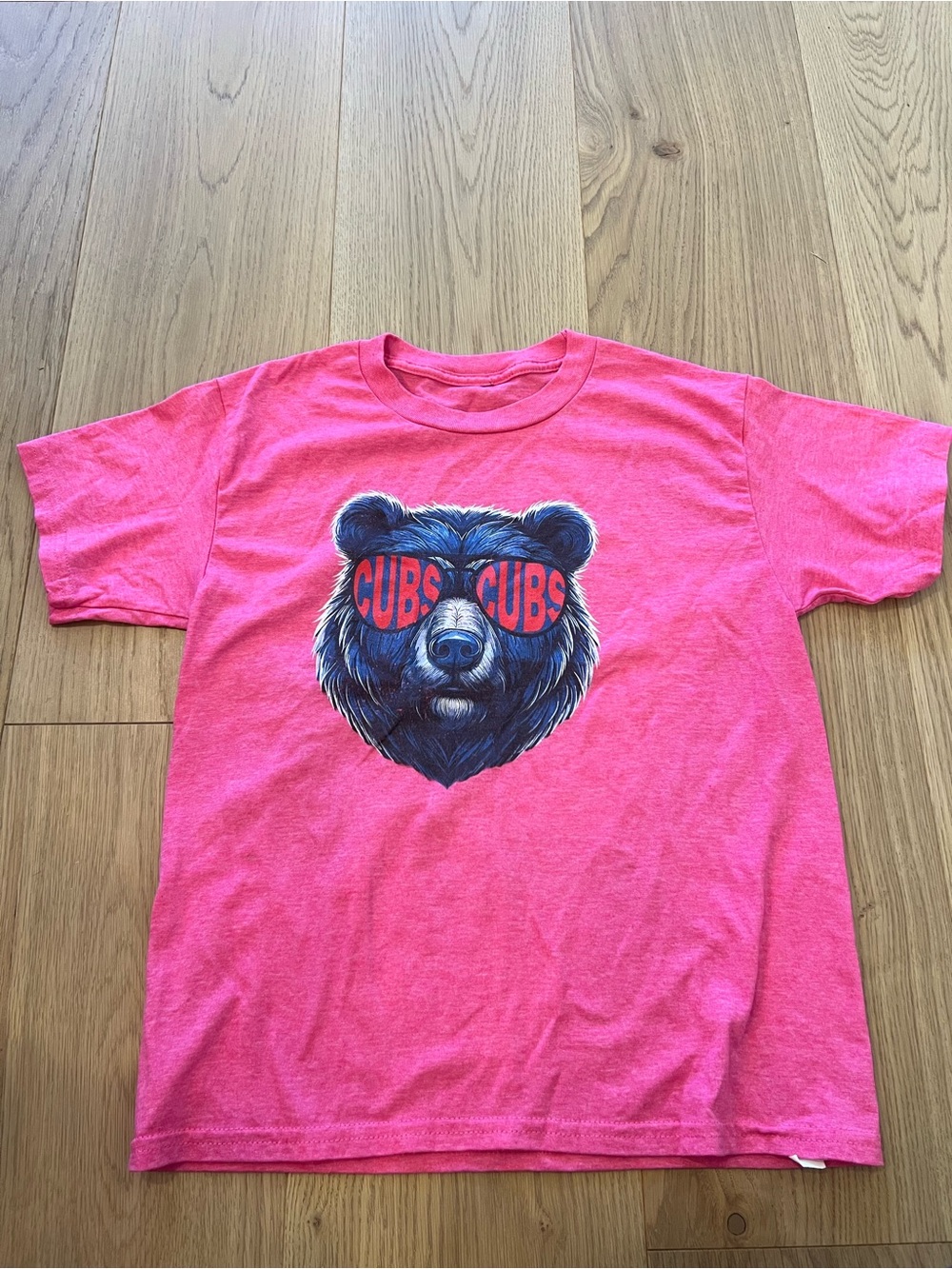 Source Unknown Pink Kids Bear 'CUBS' Short Sleeve Tee
